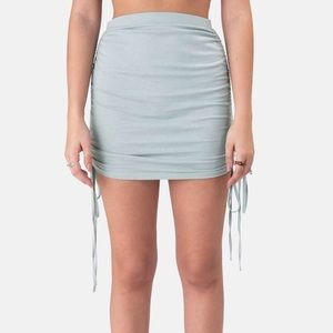 Ruched Mini Skirt